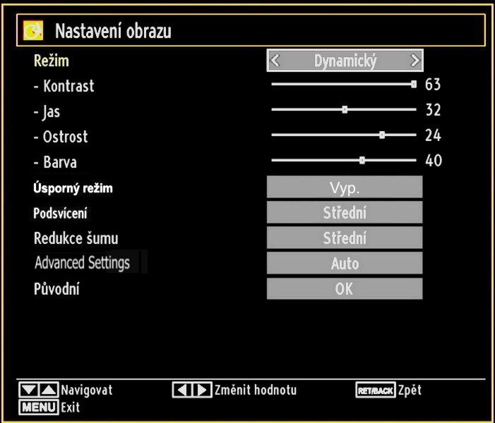 Zvětšení 14:9 (14:9 Zoom) Tato funkce přiblíží obrázek na 14:9. 4:3 Použijte pro sledování normálního obrazu (4:3), toto je jeho původní velikost.