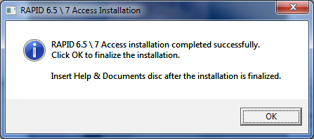 Platforma PillCam 12. Těsně před koncem instalace se zobrazí následující obrazovka. Toto se vztahuje na exportovaný xml soubor System Wide Settings (Celosystémová nastavení).