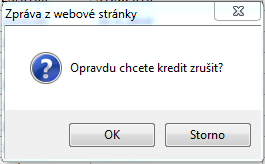 3.6.5 Zobrazení detailu očekávaných kreditů Zobrazení detailu očekávaných kreditů provedete kliknutím na daném řádku v Seznamu očekávaných kreditů na ikonku. Obrázek 54 - Detail očekávaného kreditu 3.