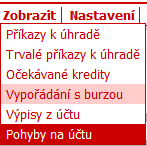 Obrázek 79 - Zobrazení Hromadné stažení výpisů Operace hromadné stažení výpisů sestaví ZIP archiv, který obsahuje GPC výpisy ze všech účtů, ke kterým máte oprávnění, k zadanému dni.