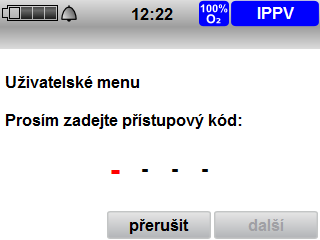 6 Menu obsluhy (Uživatelské menu) 6 Menu obsluhy (Uživatelské menu) 6.1 Navigování v menu obsluhy (uživatelském menu) 1. Zapnout přístroj. Objeví se startovací menu. 2. Krátce stisknout tlačítko menu.