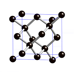 diamant Tvořen uhlíkem krystalizujícím v soustavě krychlové.