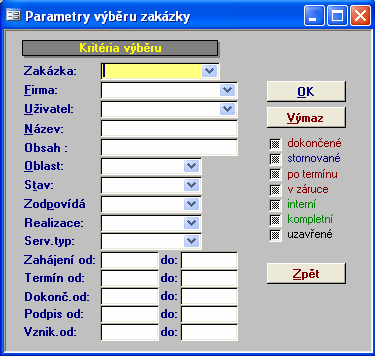 1.3 3 Nová zakázka Založit novou zakázku můžeme několika způsoby, např.