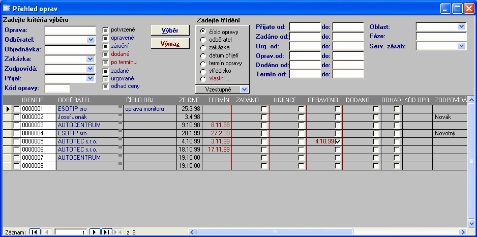 61 Popisky IDENTIV ODBERATEL CÍSLO OBJ.