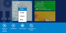 Co je nového ve Windows 8.1 Větší možnosti přizpůsobení Můžete využít nové velikosti dlaždic, barevné možnosti a animovaná pozadí pro obrazovku Start.