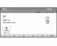 Přístroje a ovládací prvky 107 V závislosti na informačním a zábavném systému jsou dostupné dvě verze grafického informačního displeje.