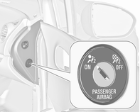 54 Sedadla, zádržné prvky Naplněné airbagy ztlumí náraz, čímž značně sníží riziko zranění hlavy při bočním nárazu. 9 Varování Dbejte na to, aby v oblasti plnění airbagů nebyly žádné překážky.