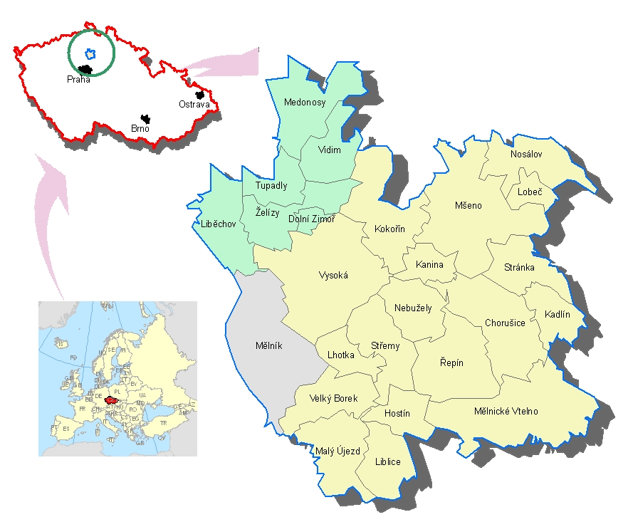 Sociodemografická analýza oblasti MAS Vyhlídky, o.s. I. Úvod Území MAS Vyhlídky leží v polabské nížině na území města, Mikroregionu sdružení obcí Kokořínska a Mikroregionu povodí Liběchovky.