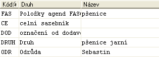 7 Modul Zásoby - Základy ovládání 1 Jiný název položky - *8709, *8737 Každá položka může mít více názvů V Číselníku druhů značení *8709 nadefinujeme nový druh názvu (například Druh a Odrůda) Pomocí