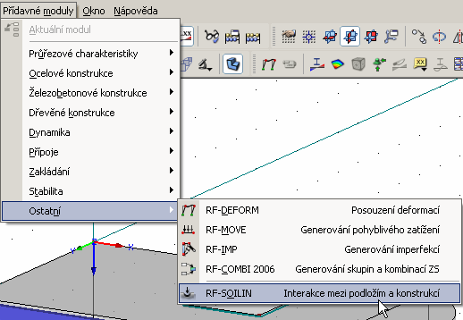 2.1 Spuštění RF-SOILINu 2. Práce s programem RF-SOILIN 2.