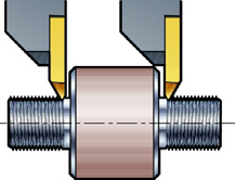 Řezání vnějších závitů výběr nástrojů orothread 266 T-Max U-Lock 166 Řada přesných závitořezných nástrojů orothread 266 je první volbou pro aplikace, kdy pro dosažení přesného a opakovatelného