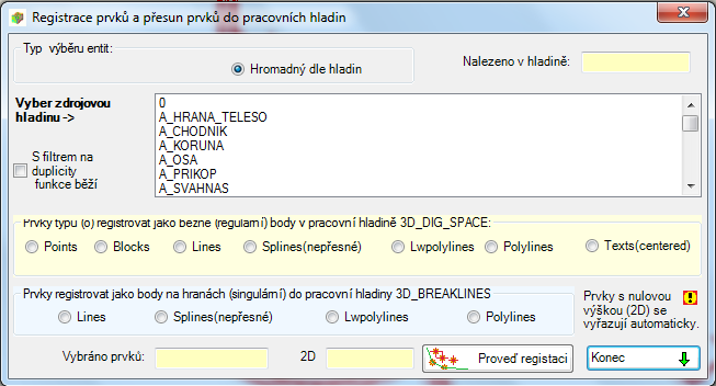 KanVOD Z checklistboxu se vybírá název trasy stoky, pro vykreslení 3D modelu přípojek a vpustí. Kresba je složena z 3DFACES. Vždy může být vybrána pouze jedna trasa.