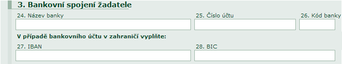 Adresu vypňují pouze tyto subjekty: - cizinci - právnické osoby bez IČ, - subjekty neevidované v Registru osob: - příspěvkové organizace zřízené ministerstvem; - příspěvkové org.