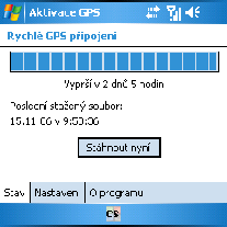 GPS Navigace 2. Jestliže Váš HP ipaq zobrazuje, že platnost dat vypršela tak Stáhnout nyní 3.