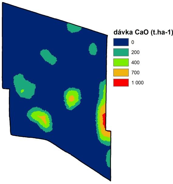 Tab. 9 Maximální jednorázová dávka CaO na 1 hektar Půdní druh maximální dávka CaO (v t.
