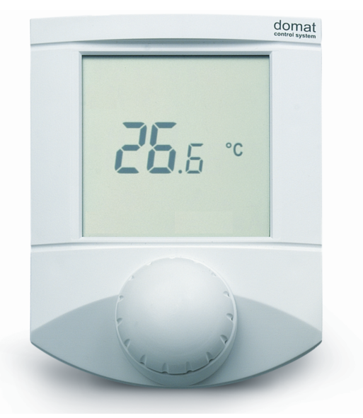 UI09x Pokojový ovladač s čidlem CO 2 Shrnutí Pokojový ovladač s čidlem CO 2 obsahuje čidlo teploty, NDIR čidlo CO 2 pro snímání obsahu oxidu uhličitého v místnostech s proměnlivým obsazením osobami,