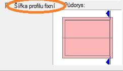 Střešní průvodce Šířka profilu fixní: Vložením háčku u šířky profilu fix se např. zruší hlavní střecha a vzniknou dvě jednotlivé střešní plochy. Ty se nyní mohou rozdílně zpracovat.