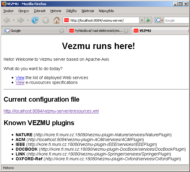 2.1. ARCHITEKTURA SYSTÉMU Obrázek 2.3: Aplikace Server se patřičně dotazuje na jeden svůj konkrétní elektronický zdroj. Tedy každý plugin umí vyhledávat ve svém el.