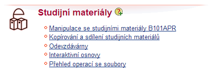 Můj web Váš osobní prostor s kapacitou 100MB na úschovu jakýchkoliv materiálů. Vhodným nastavením práv můžete obsah složky sdílet s vybranými osobami. Osobní administrativa Můj web 2.