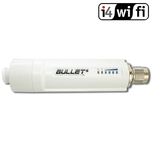 UBNT: Bullet M5-100 Mbps miniaturní outdoor AP/klient 5 GHz, 1x LAN Nejrychlejší venkovní AP nebo klient na 5 GHz, který lze jednoduše připevnit přímo k anténě.