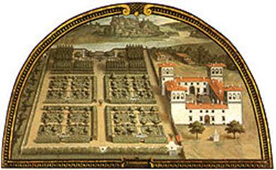 3 - Lednický park v roce 1647. Archiv P. Krejčiříka. NOVÁK, Zdeněk.