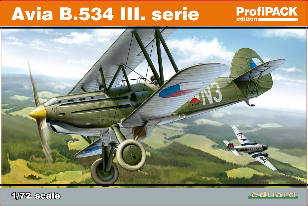 ProfiPACK edice stavebnice Avia B.534 III. série v 1/72. ZÁKLADNÍ INFO: NÁZEV: Avia B.534 III. série KAT. Č.