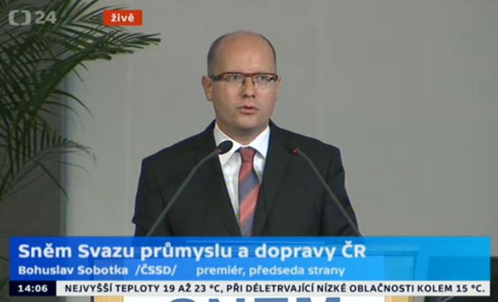 PREMIÉR ČESKÉ REPUBLIKY A PREZIDENT SVAZU PRŮMYSLU A DOPRAVY ČR KONCEM ZÁŘÍ