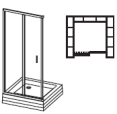 Blix BLCP4 - sprchový kout kruhový posuvný čtyřdílný (rádius 500) BLCP4-80 bright alu+transparent BLCP4-90 bright alu+transparent BLRV2 - sprchový rohový kout BLRV2-80 bright alu+transparent BLRV2-90