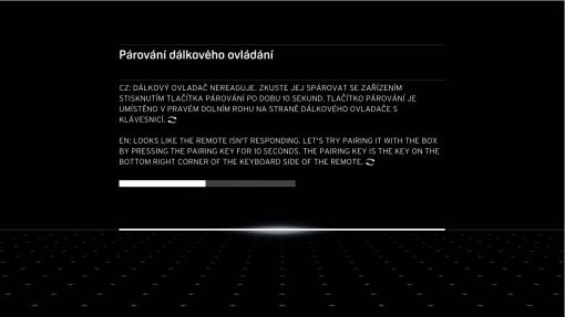 Stručný přehled Spuštění boxu Horizon HD DVR Box Horizon HD DVR je zapnutý a spustí se, jakmile jej zapojíte do elektrické zásuvky a zapnete tlačítkem na zadní straně.