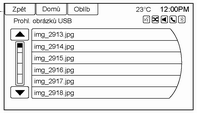 USB port 151 Seznamy skladeb: 1. Stisknutím tohoto tlačítka zobrazíte seznamy skladeb uložené na USB. 2. Výběrem playlistu zobrazíte všechny skladby v tomto playlistu. 3.