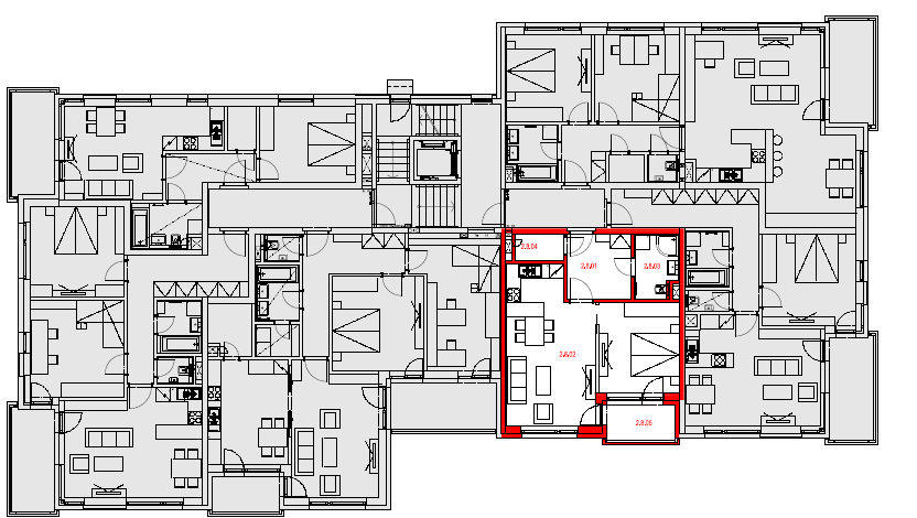 Byt 2.8-1+kk/B, 55,25 m2, 2.