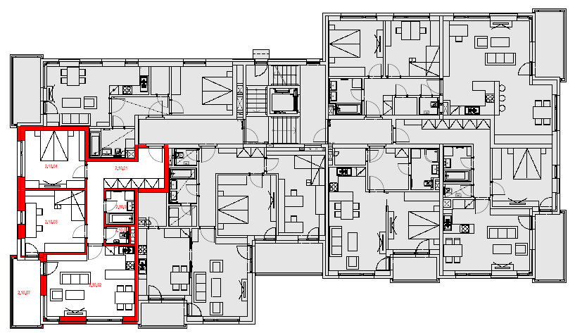 Byt 2.10-3+kk/B, 84,61 m2, 2.