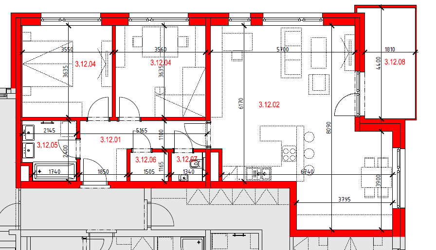 Byt 3.12-3+kk/B, 95,08 m2, 3.