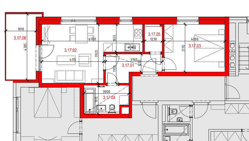 Byt 3.17-2+kk/B, 55,15 m2, 3.