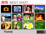 Používání scénických režimů BEST SHOT Co představují režimy BEST SHOT? BEST SHOT vám nabízí kolekci ukázkových scén, které představují řadu různých podmínek fotografování.