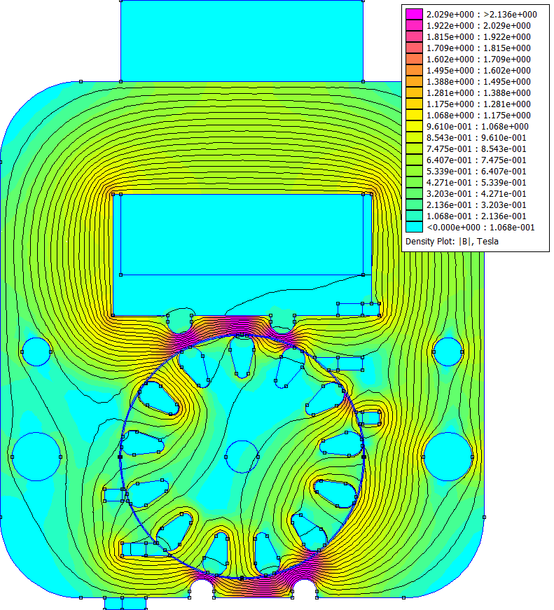 Tabulka 3 - Vypočítané parametry pro rotor Číslo tyče φ 0 U i I rt I m 1 8,31-2,00 10-3 -31,87-45,08 2 36,00-8,12 10-3 -129,66-183,37 3 63,69-1,24 10-2 -197,75-279,66 4 91,38-1,38 10-2 -220,53-311,88