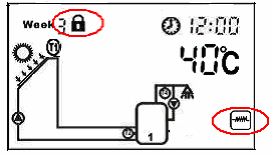 4.21 Povolit/Zakázat - elektrický ohřev stiskněte tlačítko výběr funkce a přejděte na symbol " " stiskněte tlačítko potvrzení pro zapnutí el.