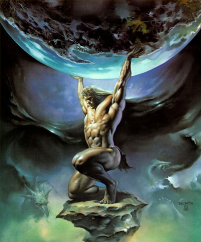 Titáni Kronos nejmladší a nejvýznamnější z Titánů; otec prvních bohů Atlas vedl vzpouru Titánů a za trest držel nebeskou klenbu Themis bohyně spravedlnosti a zákonitého
