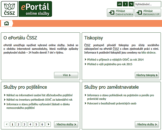 Demo eop - výběr poskytovatele služby OTAKAR ve svém internetovém prohlížeči vybere požadovanou e-službu OTAKAR může použít rozcestník nebo