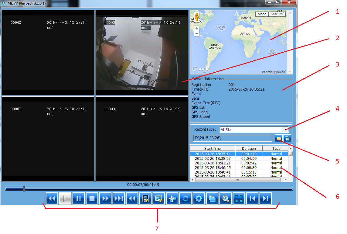 SOFTWARE VERSION:zobrazení verze interního softwarovéru HARDWARE VERSION:zobrazení verze SD CARD CAPACITY: Místo na