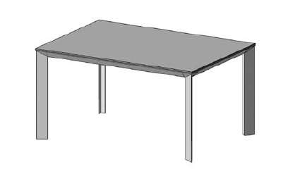 DIAMANTE Design Arter&Citton Rozkládací kovový stůl s rámem z anodizovaného nebo lakovaného hliníku. Rozkládací posuvný mechanismus montovaný na hliníkových kolejnicích. Top z tvrzeného skla o tl.