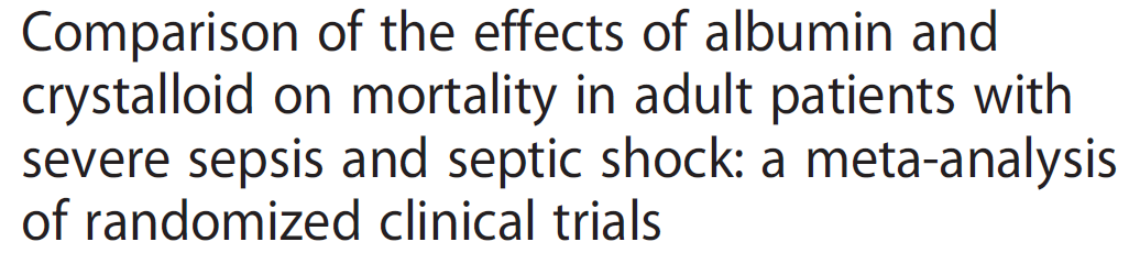 Delaney AC, Crit Care Med 2011 Patel A, BMJ 2014