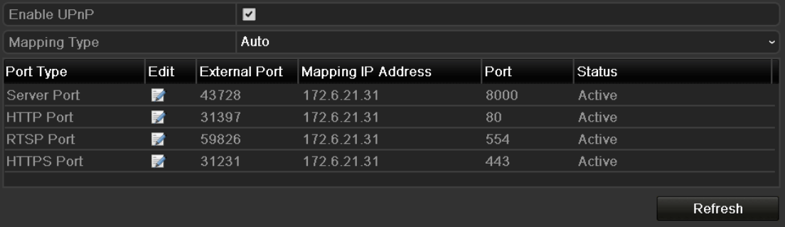 Figure 9. 16 Rozhraní nastavení UPnP 3. Zaškrtnutím políčka povolte funkci UPnP. 4.