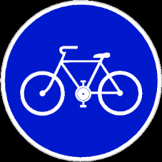 13) Tato dopravní značka znamená a) pozor cyklisté b) zákaz vjezdu cyklistů c) stezka pro cyklisty 14) Tato dopravní