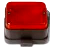 Zadní brzdové světlo - červené, rozměry 80x70x50 mm ks 64,80