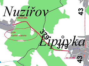 REFERENČNÍ LIST STAVBY Název stavby: II/379 Tišnov Lupůvka, úsek: Nuzířov - Lipůvka Mapa Původní stav: Důvodem rekonstrukce předmětného úseku byl celkově špatný stavební stav vozovky.