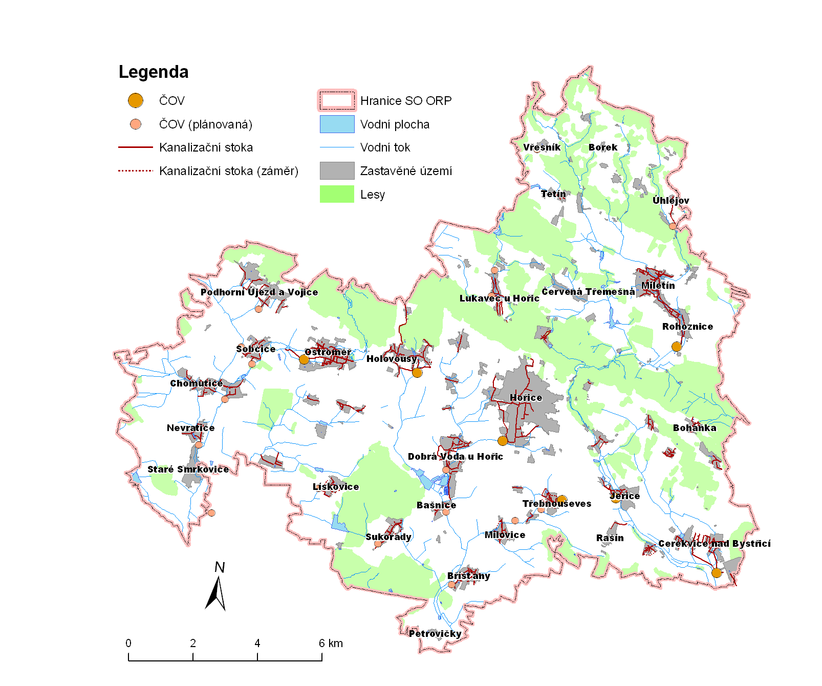 Tetín má vodovod pouze pro potřeby zemědělského družstva, obyvatelstvo je zásobováno ze studní, ve kterých opakovaně dochází k nedostatku vody.