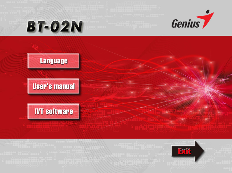 Po dokončení instalace softwaru IVT se v rohu obrazovky zobrazí ikona Bluetooth. Poklepáním na tuto ikonu se na obrazovce zobrazí software IVT. 3.