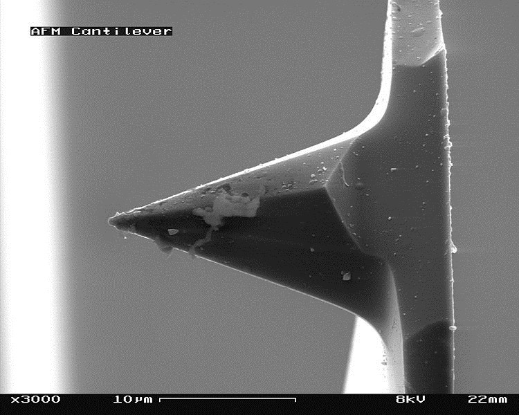 Mikroskopie rastrovací sondou AFM hrot ohebný nosník - atomární síly Hookův zákon Kontaktní