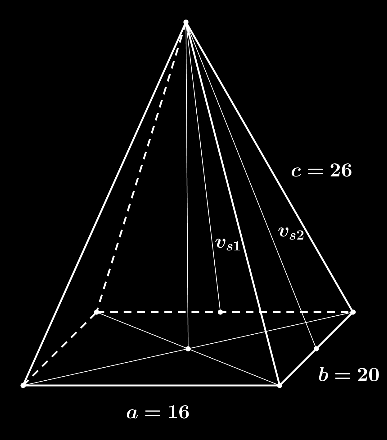 a va h 16, 47 16,7 cm ef ava ef p pl 4 ava 17 6,946 16,7 69,41 cm Objem jehlanu je 07,648 cm a povrch jehlanu je 69,448 cm. 5.